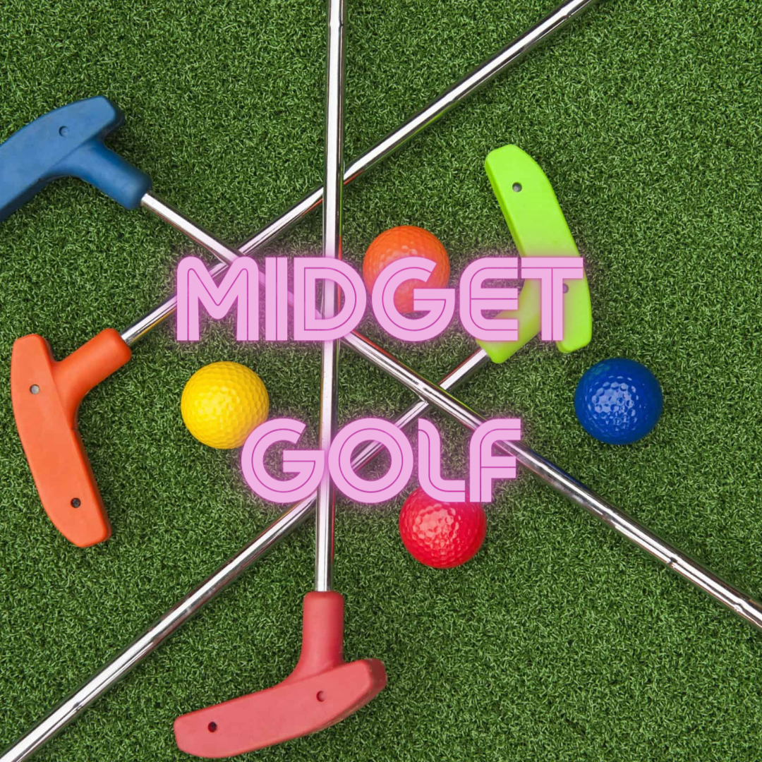 Midgetgolf op 18-holes baan, geschikt voor alle leeftijden bij Boerderij Sallandshoeve.